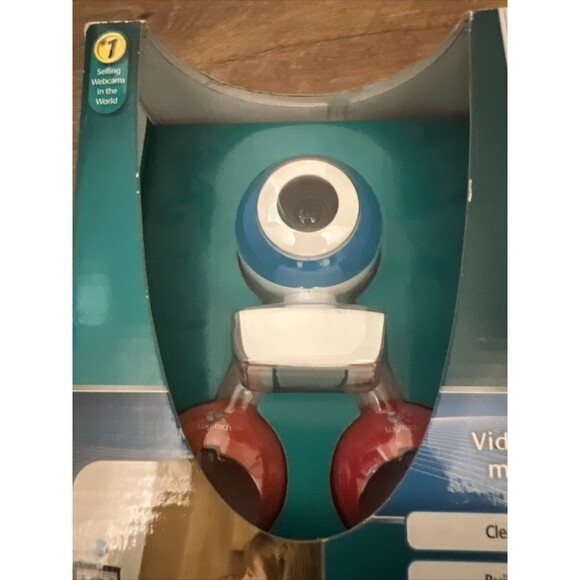 Webcam - Logitech Quickcam Connect For Video Calling Camera - Blue White - Picture 7 of 12